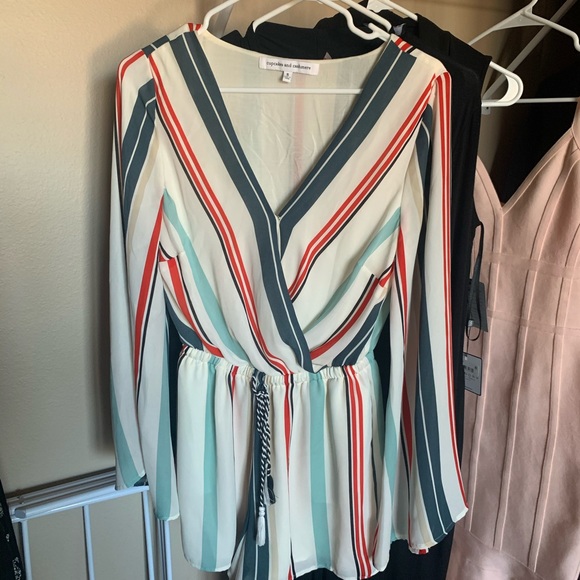 Cupcakes & Cashmere Caprice Stripe Romper - Picture 8 of 8